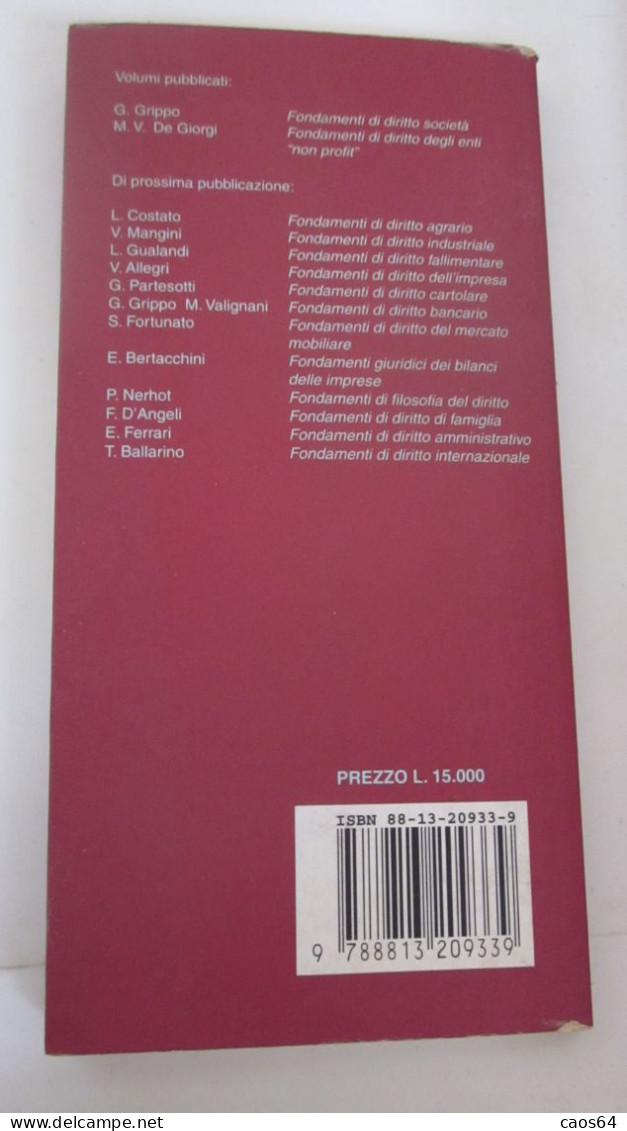 Fondamenti Della Vendita Internazionale Franco Ferrari CEDAM Tascabili 1998 - Droit Et économie