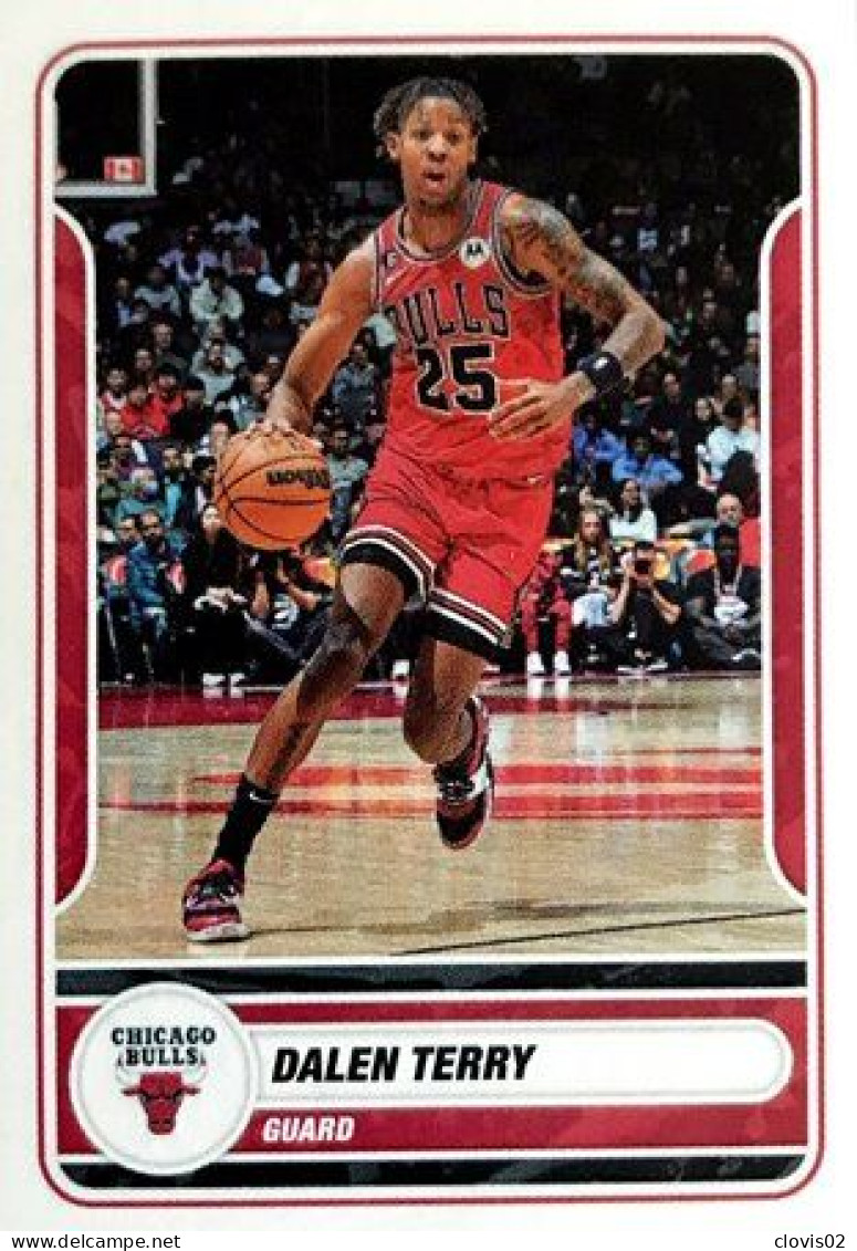 163 Dalen Terry - Chicago Bulls - Panini NBA Basketball 2023-2024 Sticker Vignette - Autres & Non Classés