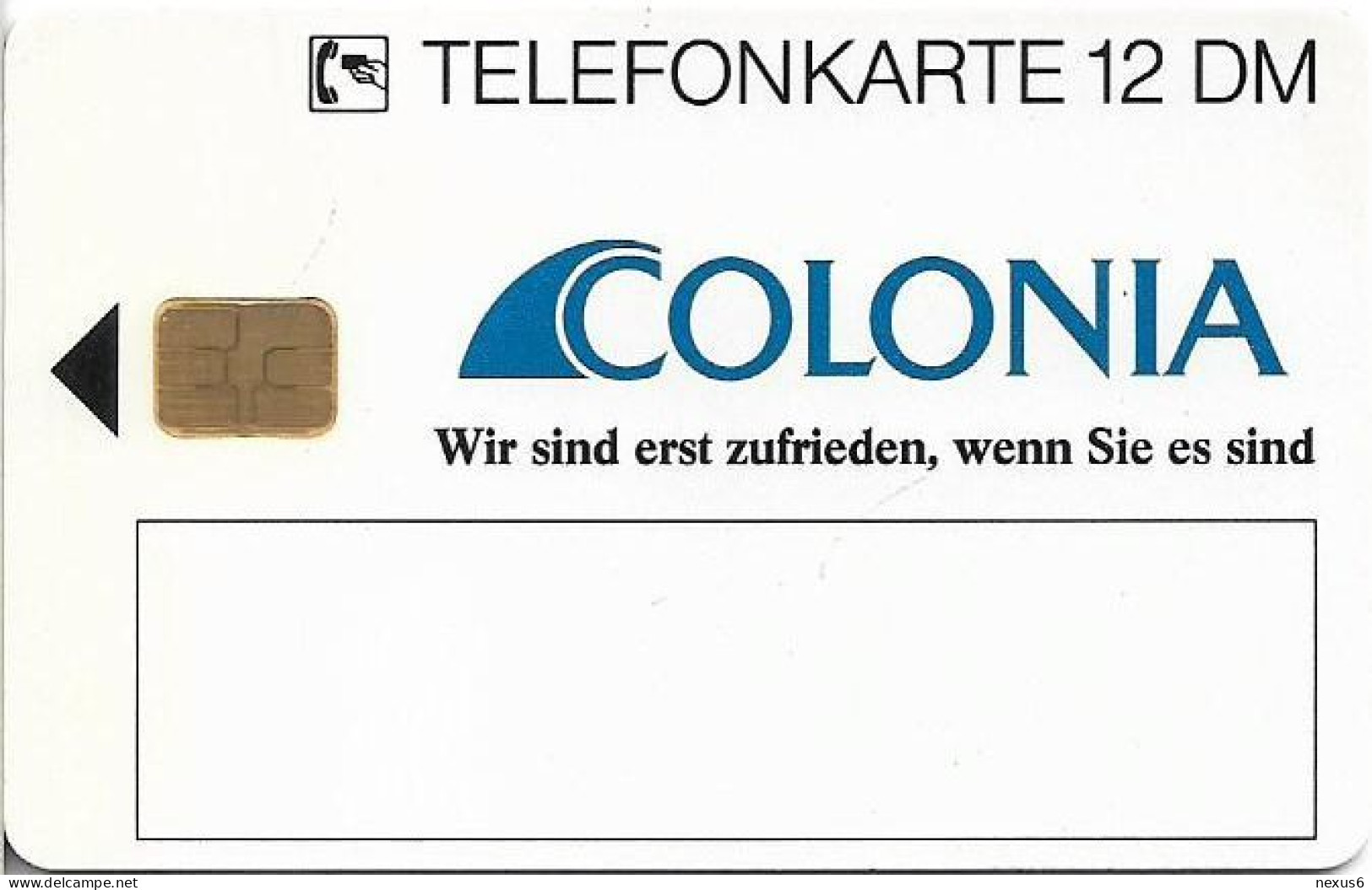 Germany - Colonia Versicherung 3 – Wasserschaden - O 0303C - 09.1993, 12DM, 3.000ex, Mint - O-Series : Séries Client