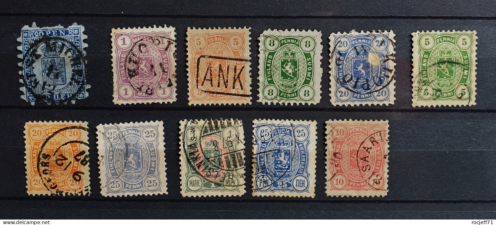 05 - 24 - Gino - Finlande Lot De Vieux Timbres - Old Stamps - - Oblitérés