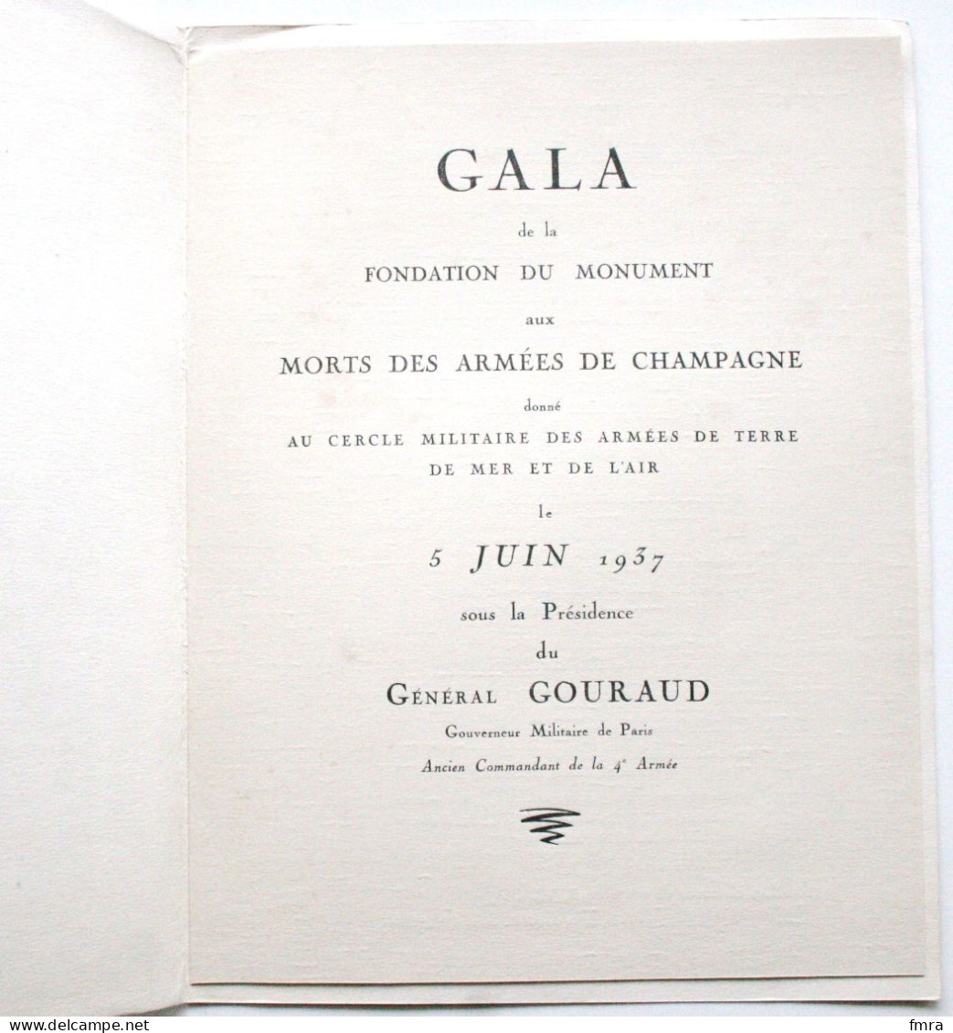 Programme De GALA (Ill. Guy ARNOUX) - THEATRE Aux ARMEES De La REPUBLIQUE 1937- Armées De CHAMPAGNE TTB ! /GP87 - Programmes