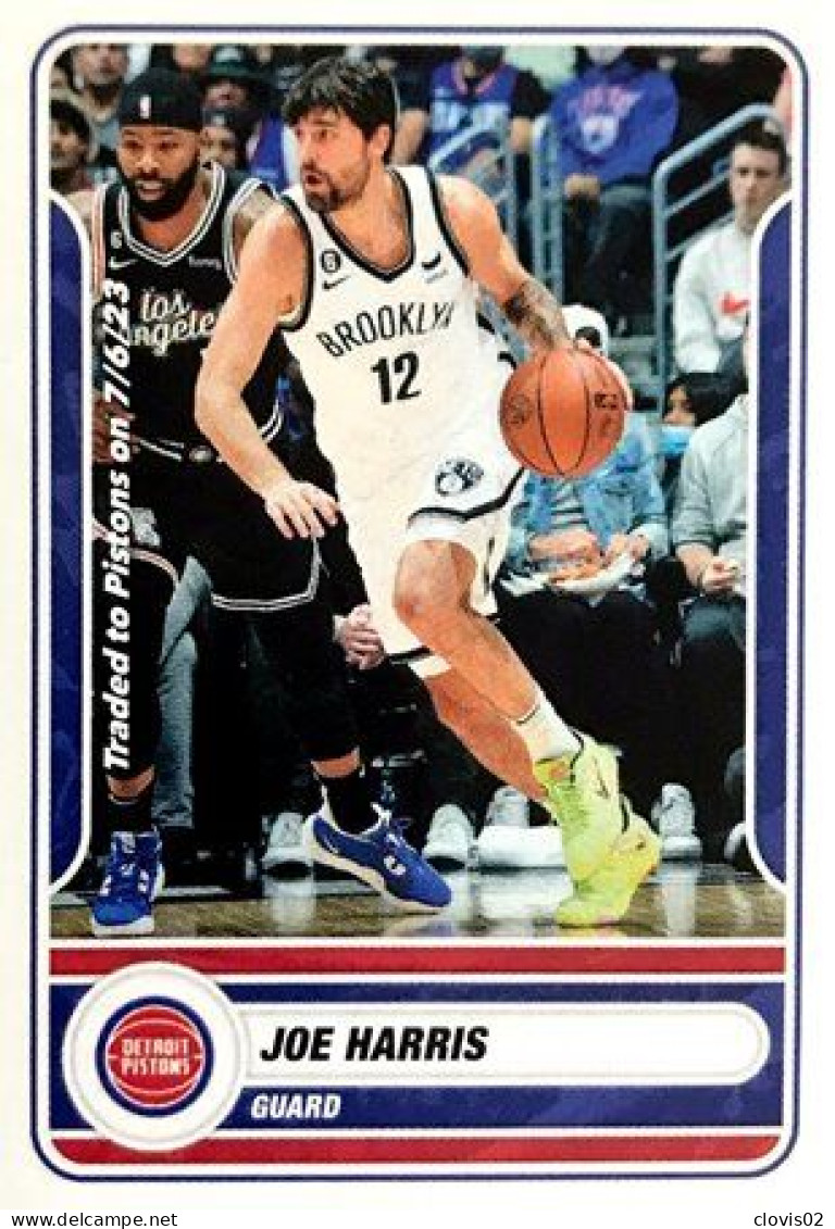 188 Joe Harris - Detroit Pistons - Panini NBA Basketball 2023-2024 Sticker Vignette - Other & Unclassified