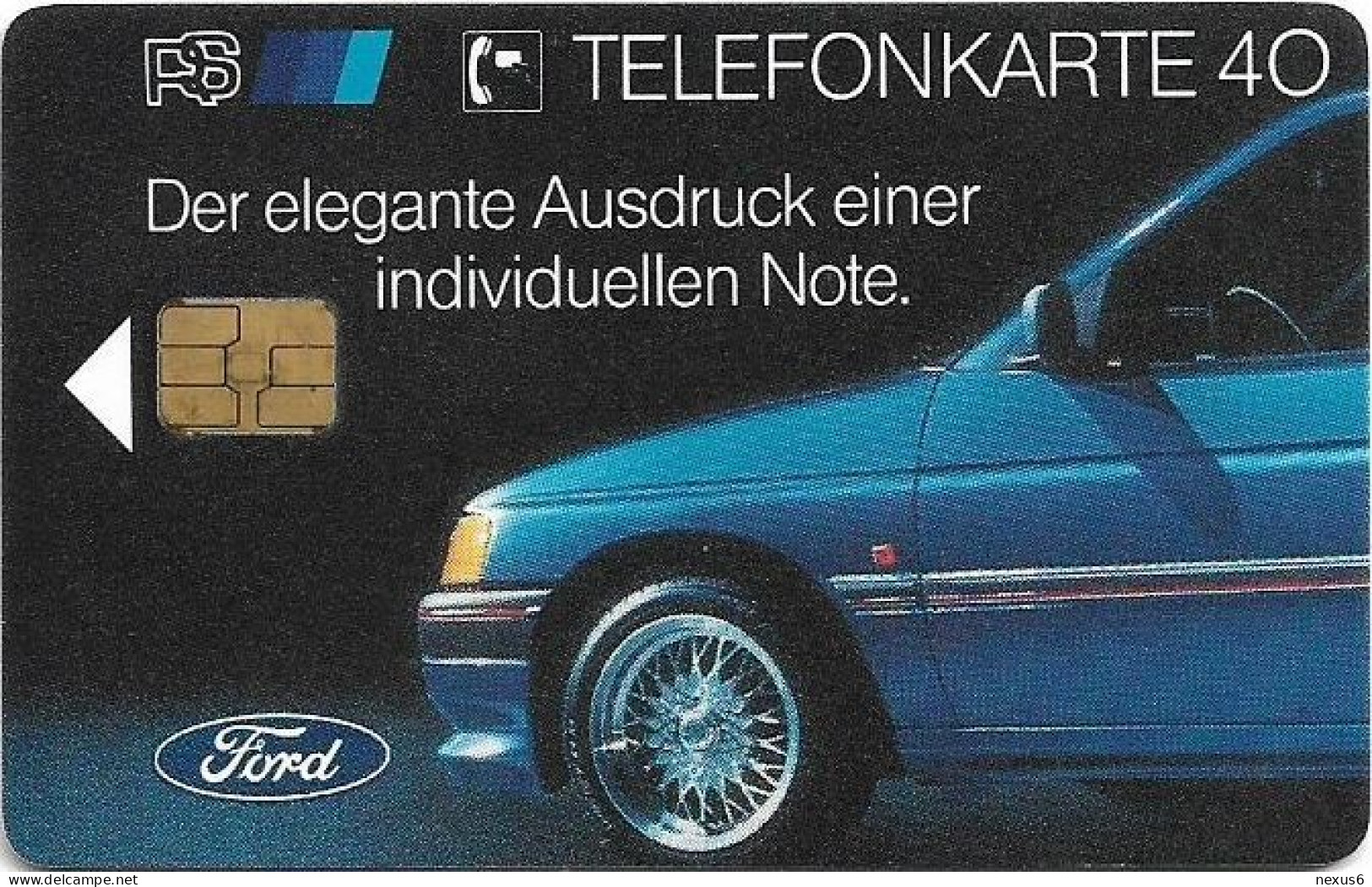 Germany - Ford 2 - RS Sport-Zubehör - O 0014 - 01.1992, 40U, 3.900ex, Mint - O-Series: Kundenserie Vom Sammlerservice Ausgeschlossen