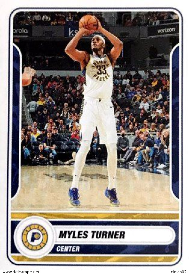 196 Myles Turner - Indiana Pacers - Panini NBA Basketball 2023-2024 Sticker Vignette - Sonstige & Ohne Zuordnung