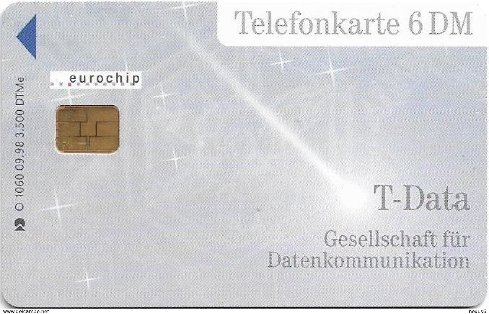 Germany - T-Data Datenkommunikation - O 1060 - 09.1998, 6DM, 3.500ex, Mint - O-Serie : Serie Clienti Esclusi Dal Servizio Delle Collezioni