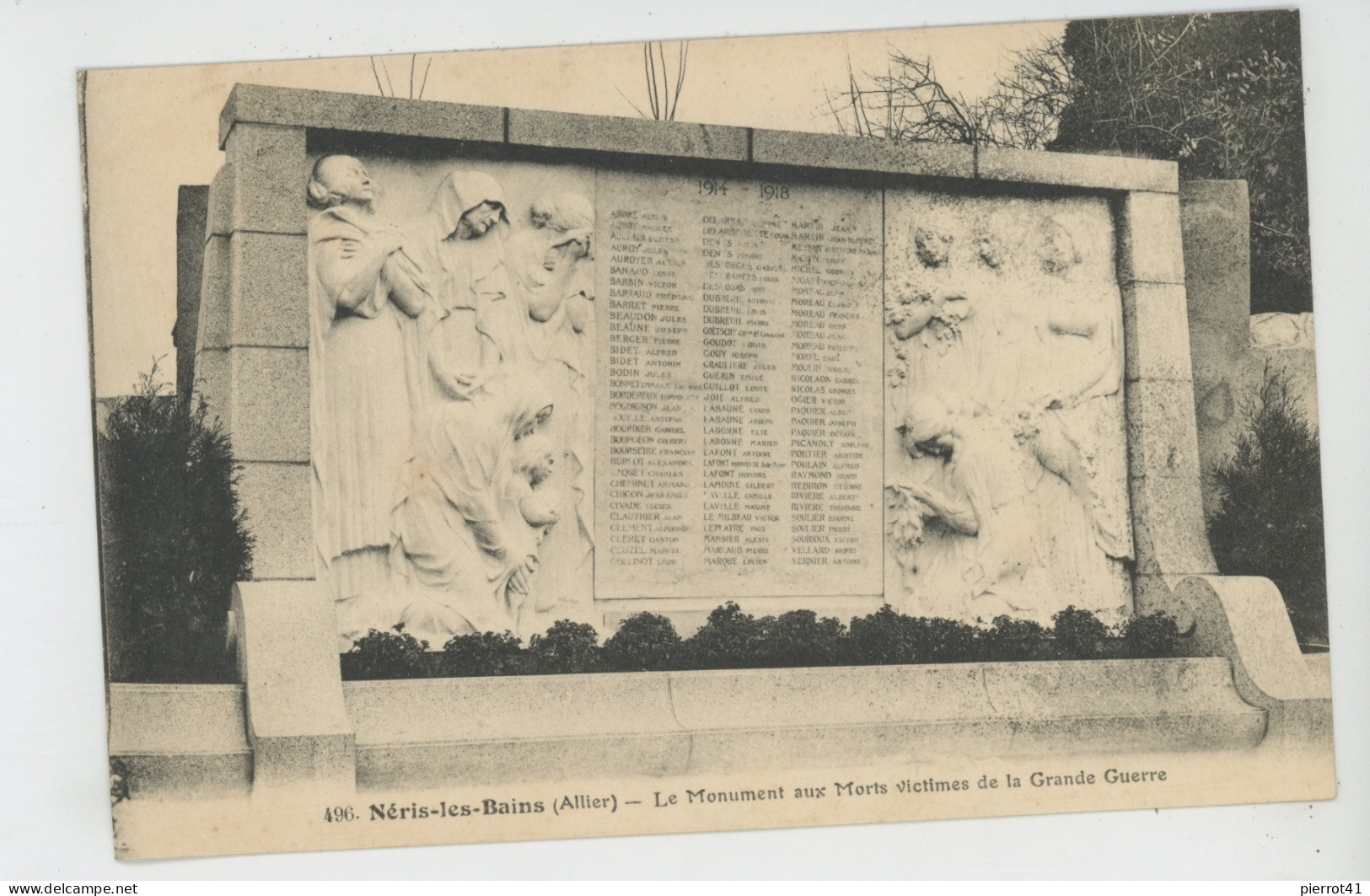 NÉRIS LES BAINS - Monument Aux Morts 1914-18 - Neris Les Bains