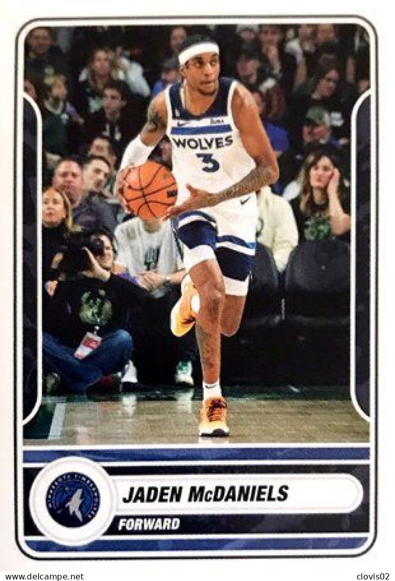 393 Jaden McDaniels - Minnesota Timberwolves - Panini NBA Basketball 2023-2024 Sticker Vignette - Autres & Non Classés