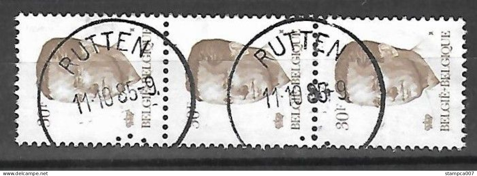 OCB Nr 2126 Boudewijn Baudouin Velghe Centrale Stempel Rutten ( Tongeren ) - 1981-1990 Velghe