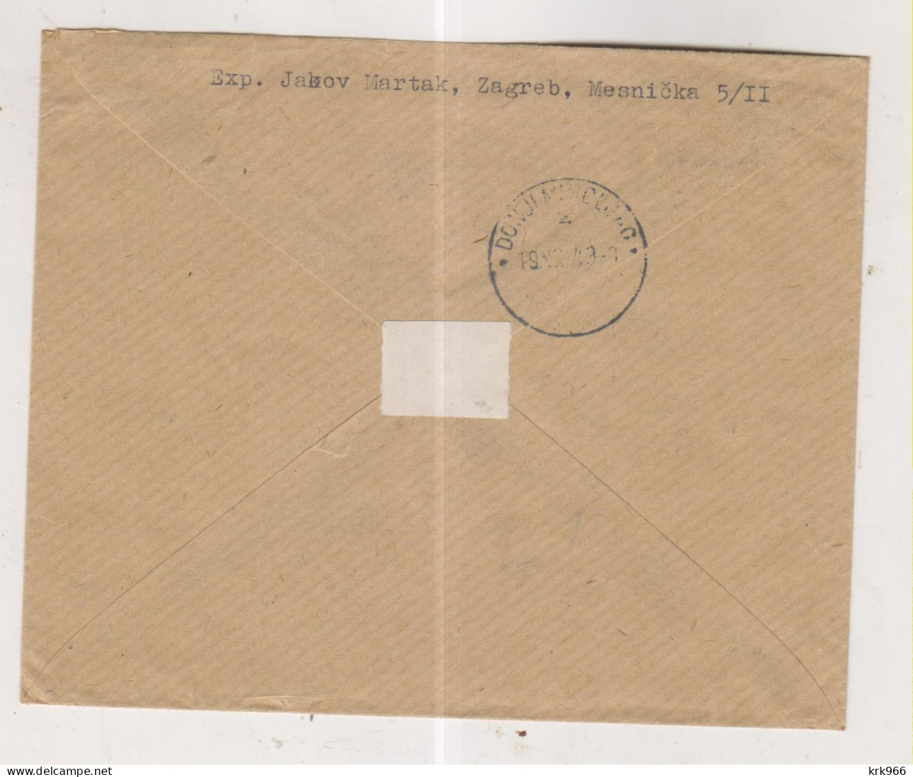 YUGOSLAVIA,1949 ZAGREB Registered   Cover Ttrain - Briefe U. Dokumente