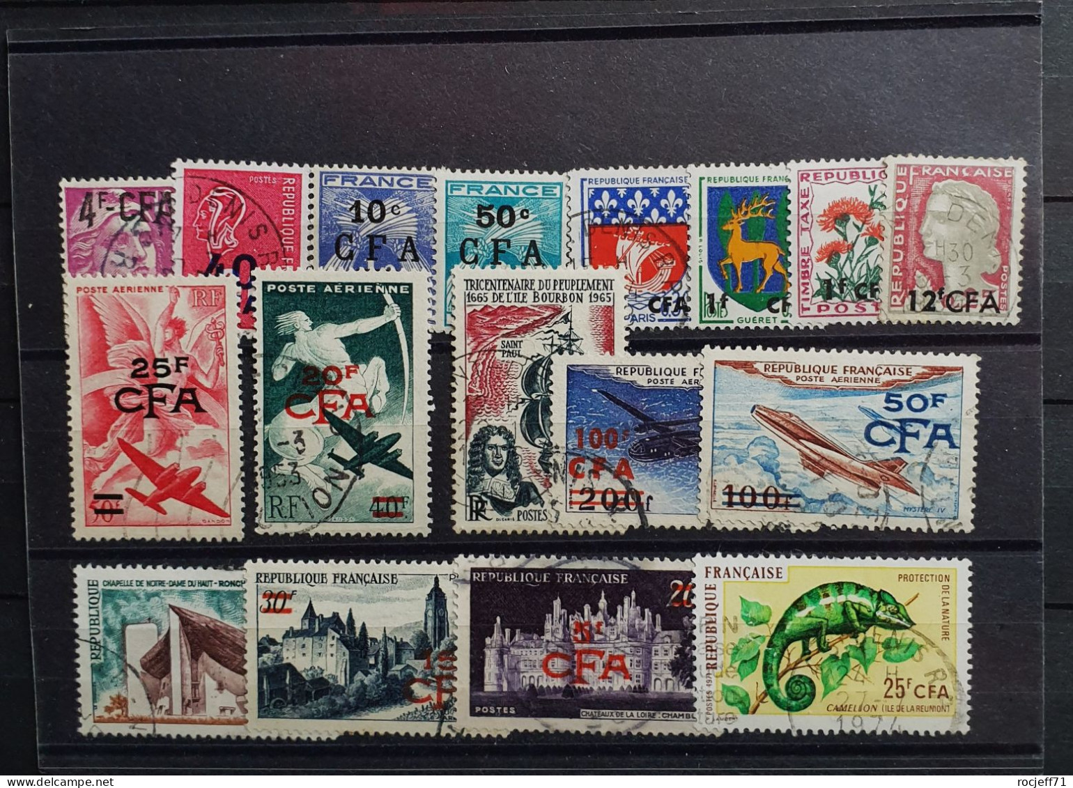 05 - 24 - Gino - Réunion - Lot De Timbres - Used Stamps