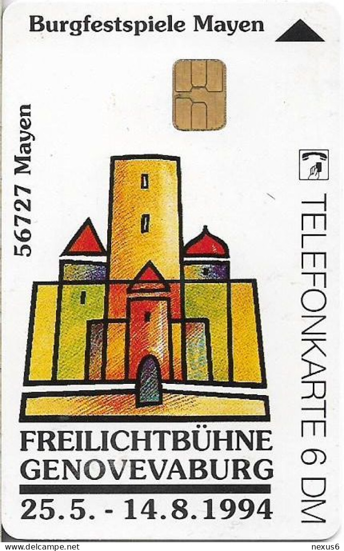 Germany - Burgfestspiele Mayen - Freilichtbühne Genovevaburg - O 0890 - 05.1994, 6DM, 2.000ex, Mint - O-Series : Séries Client