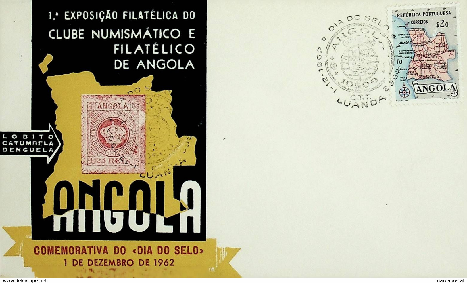 1962 Angola Dia Do Selo / Stamp Day - Journée Du Timbre