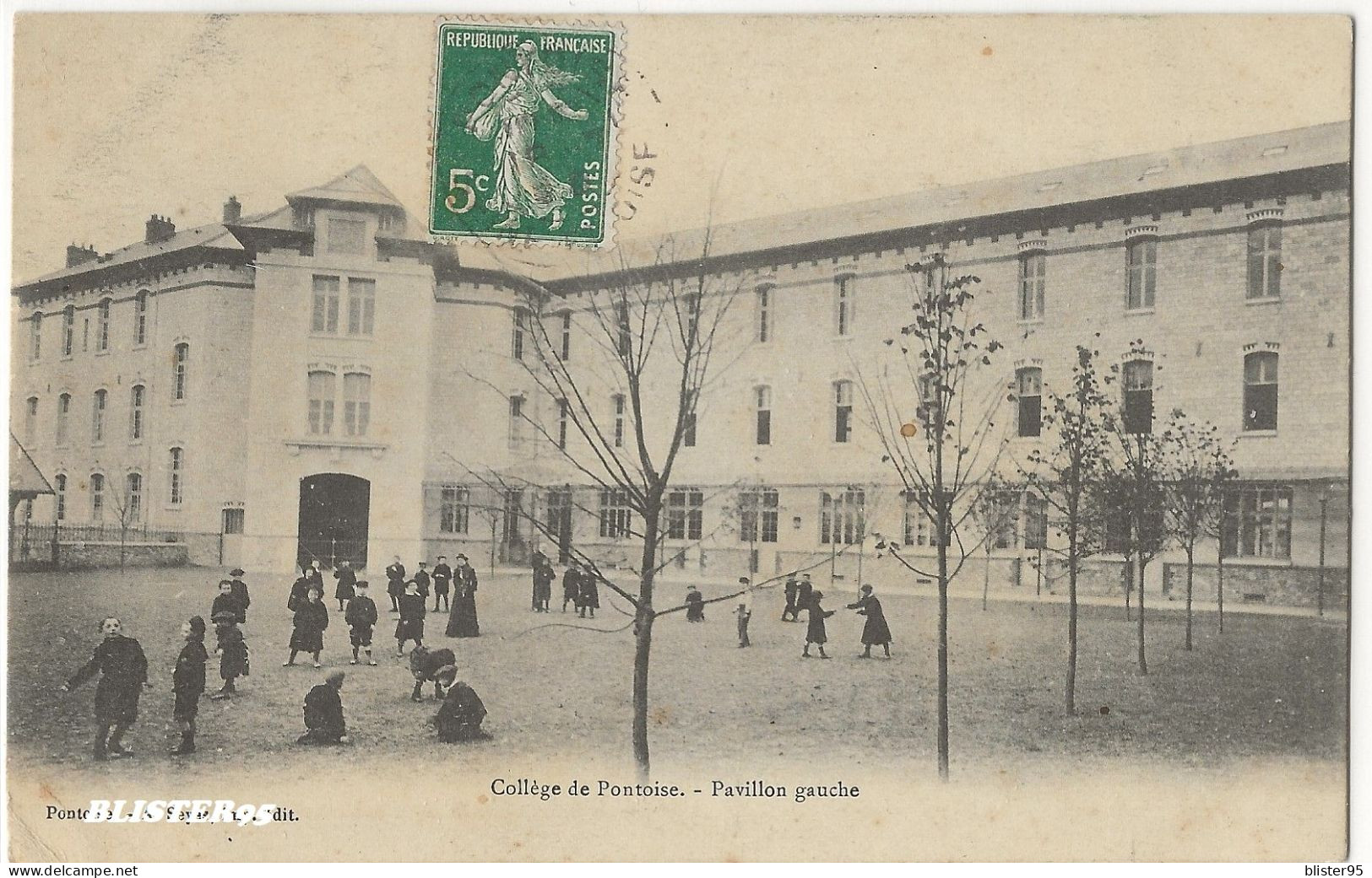 Pontoise (95) College De Pontoise , Pavillon Gauche , Envoyée En 1900/1910 - Pontoise