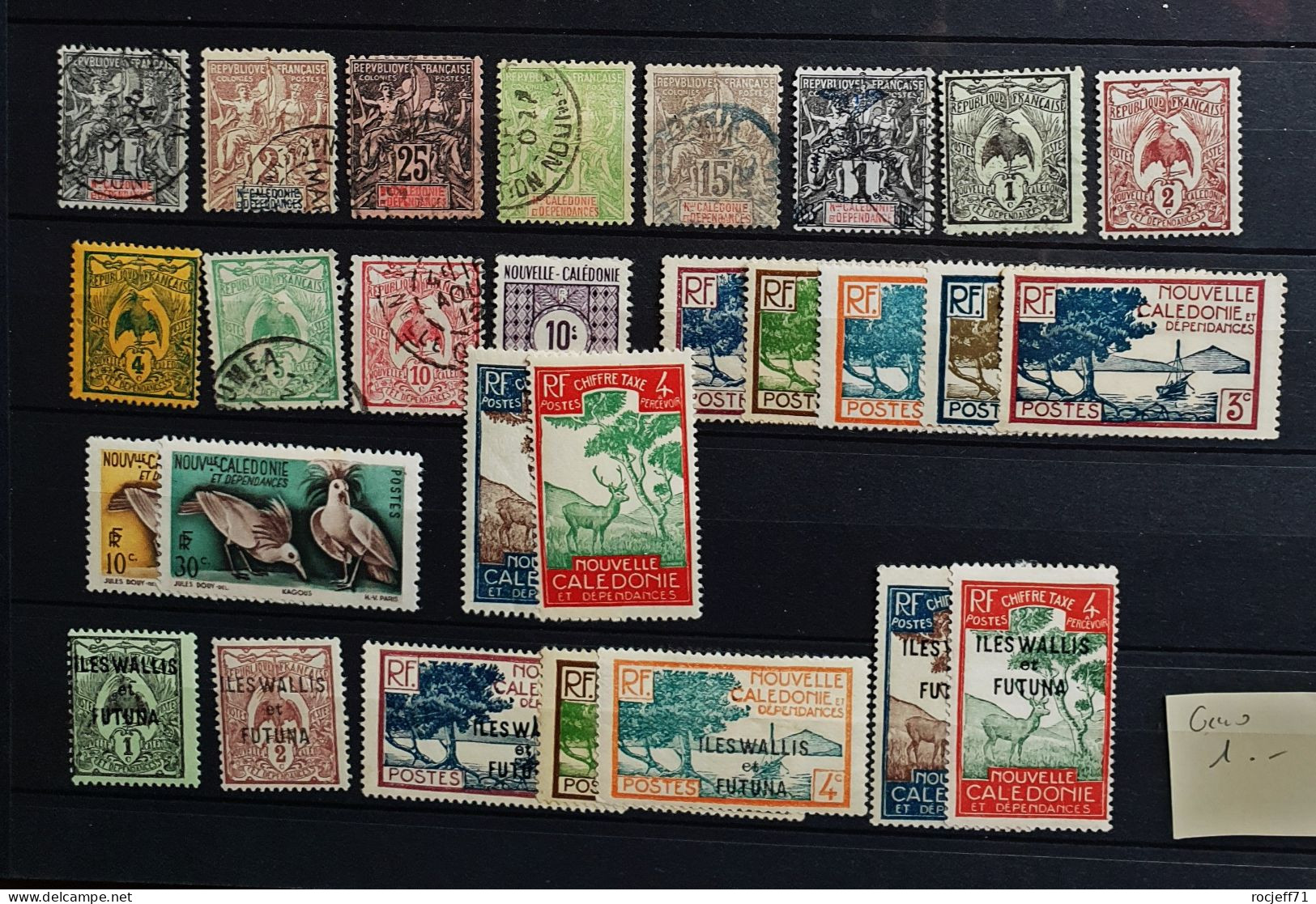 05 - 24 - Gino - Nouvelle Caledonie - Lot De Timbres Avec Des Wallis Et Futuna - Used Stamps