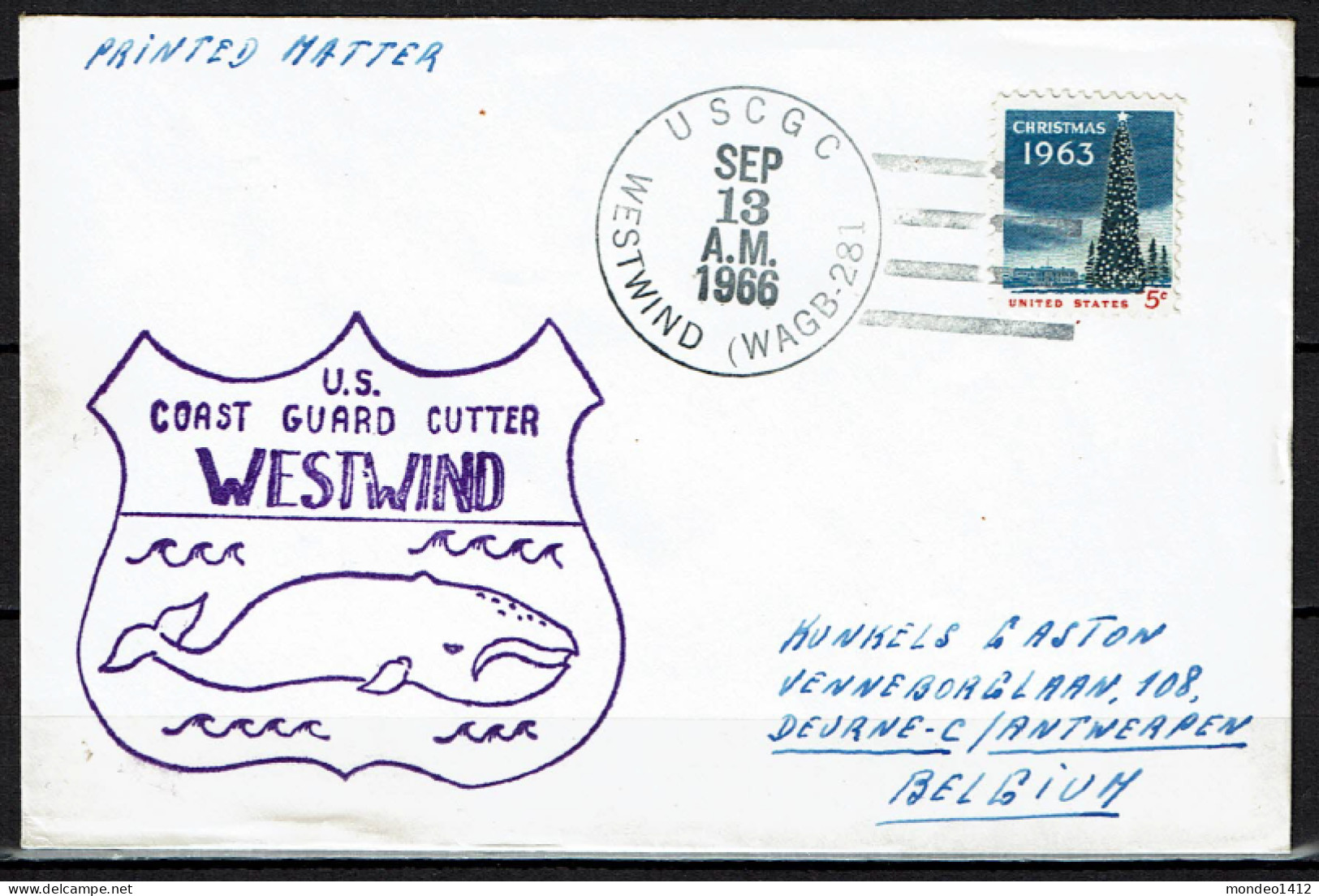 USA - USCGC Glacier WAGB-281 - Westwind - Ship - Cover - Other & Unclassified
