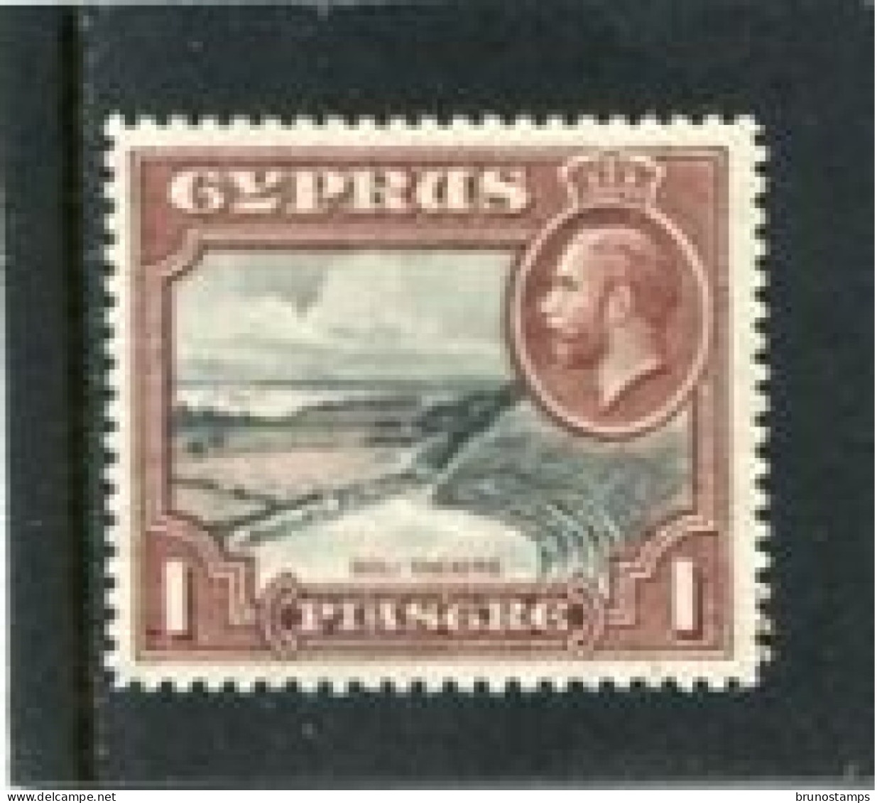 CYPRUS - 1934   GEORGE V  1 Pi   MINT NH - Zypern (...-1960)