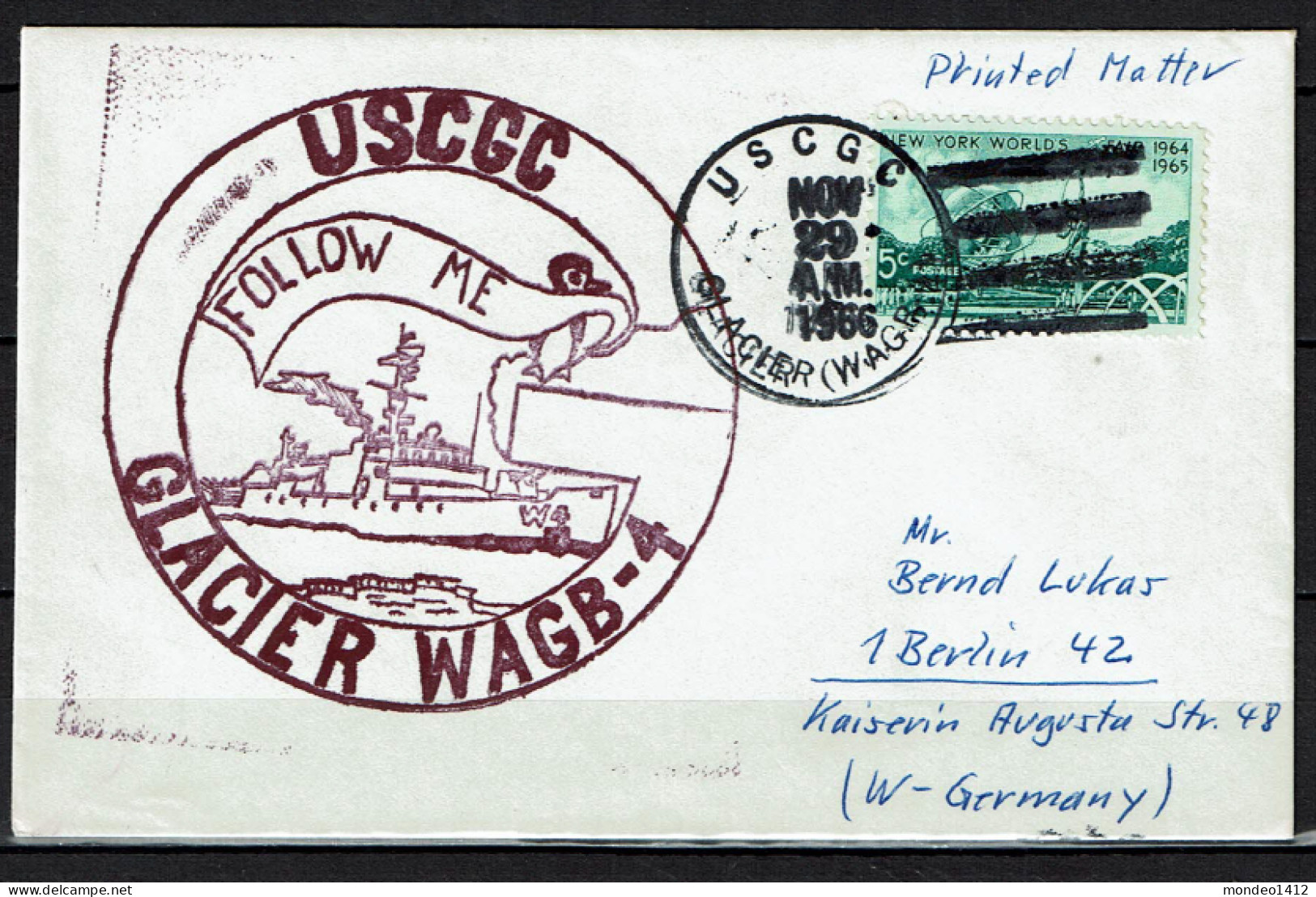 USA - USCGC Glacier WAGB-4 - Ship - Cover - Sonstige & Ohne Zuordnung