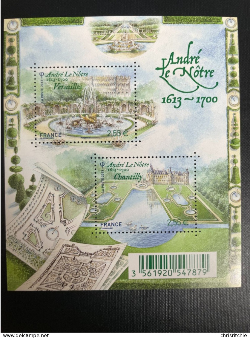 France - 2013 - ** N° F4751 ** - "Jardins De France, André Le Nôtre" - Neuf Sans Charnière - Collectors