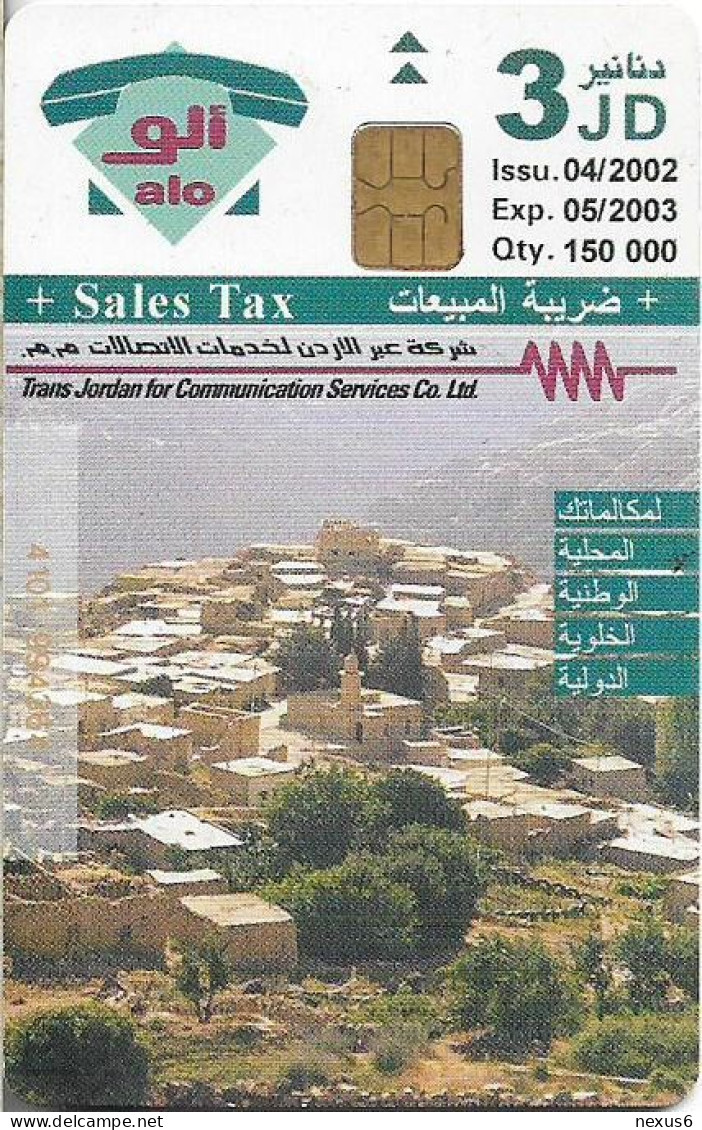 Jordan - Alo - Camp (CN.4101), 04.2002, 3JD, 10.000ex, Used - Jordanie