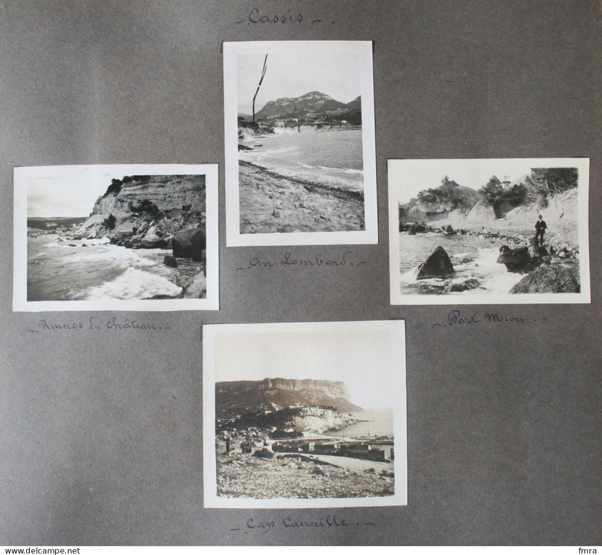 Ensemble de 86 photos (8,8 x 6 cm) 13 – CASSIS – MARSEILLE – 1925-1929 –  (***à voir 21 scans ! ***) /GP87