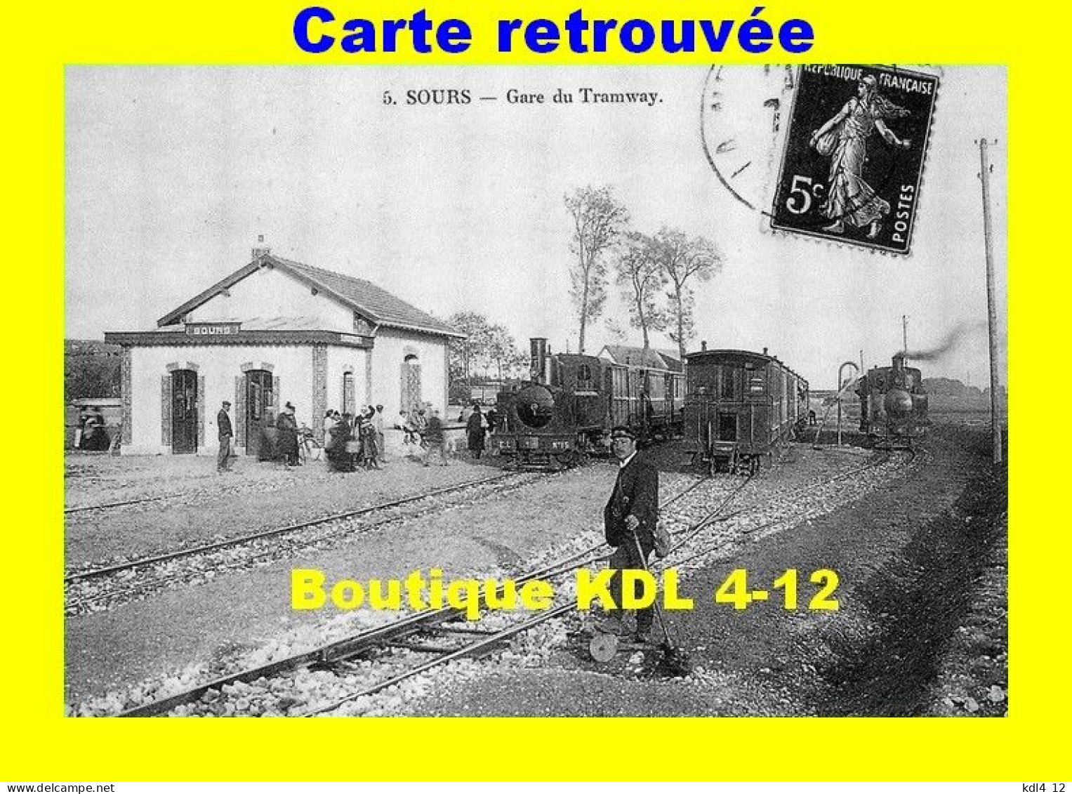 AL REP 03 - Trains, Loco Corpet-Louvet En Gare - SOURS - Eure Et Loir - TEL - Reproduction - Other & Unclassified