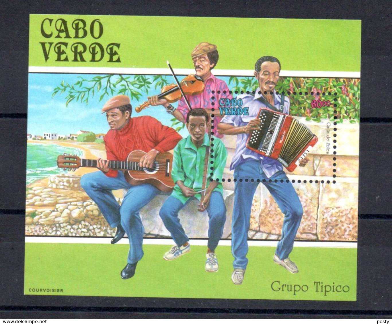 CAP VERT - CABO VERDE - CAPE VERDE - M/S - B/F - 1991 - GROUPE TYPIQUE - TRADITIONAL GROUP - MUSIQUE - MUSIC - - Cap Vert