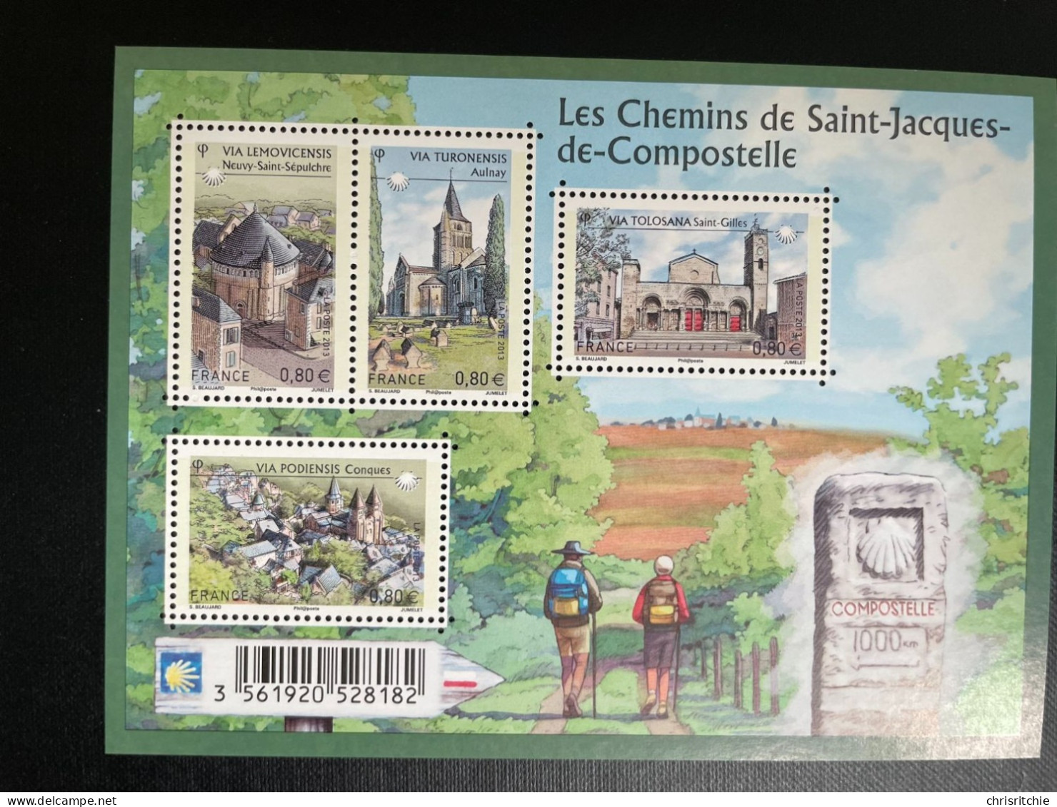2013 Feuillet N° F4725 "Les Chemins De St Jacques De Compostelle" Neuf** - Collectors