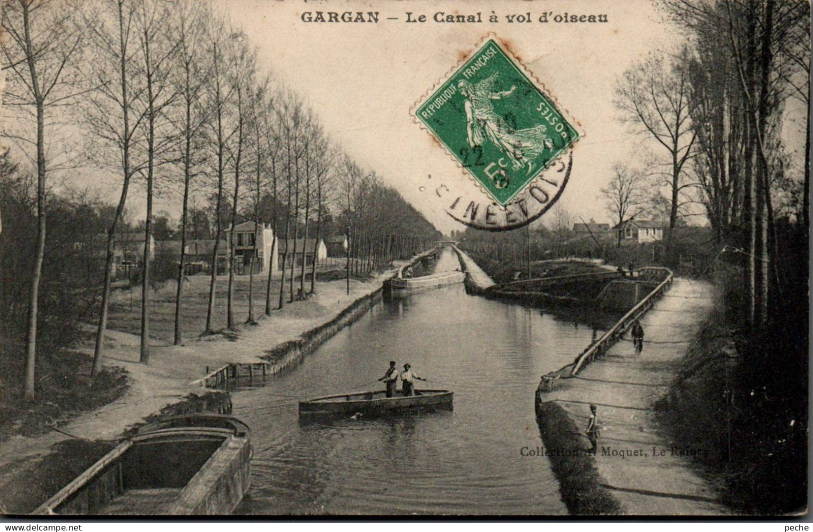 N°2978 W -cpa Gargan -le Canal à Vol D'oiseau- - Livry Gargan