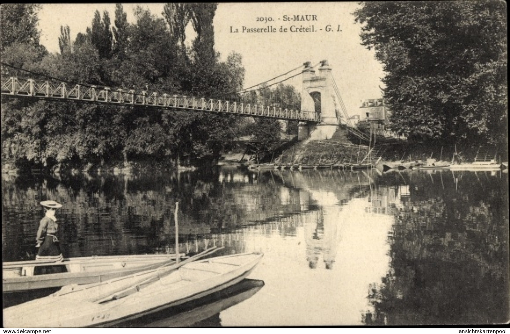 CPA Saint Maur Créteil Val De Marne, La Passerelle - Sonstige & Ohne Zuordnung