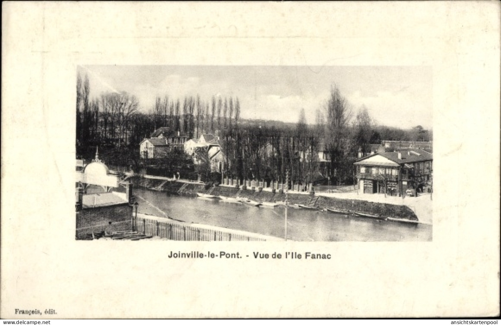 CPA Joinville Le Pont Val De Marne, Blick Auf Die Insel Fanac - Autres & Non Classés