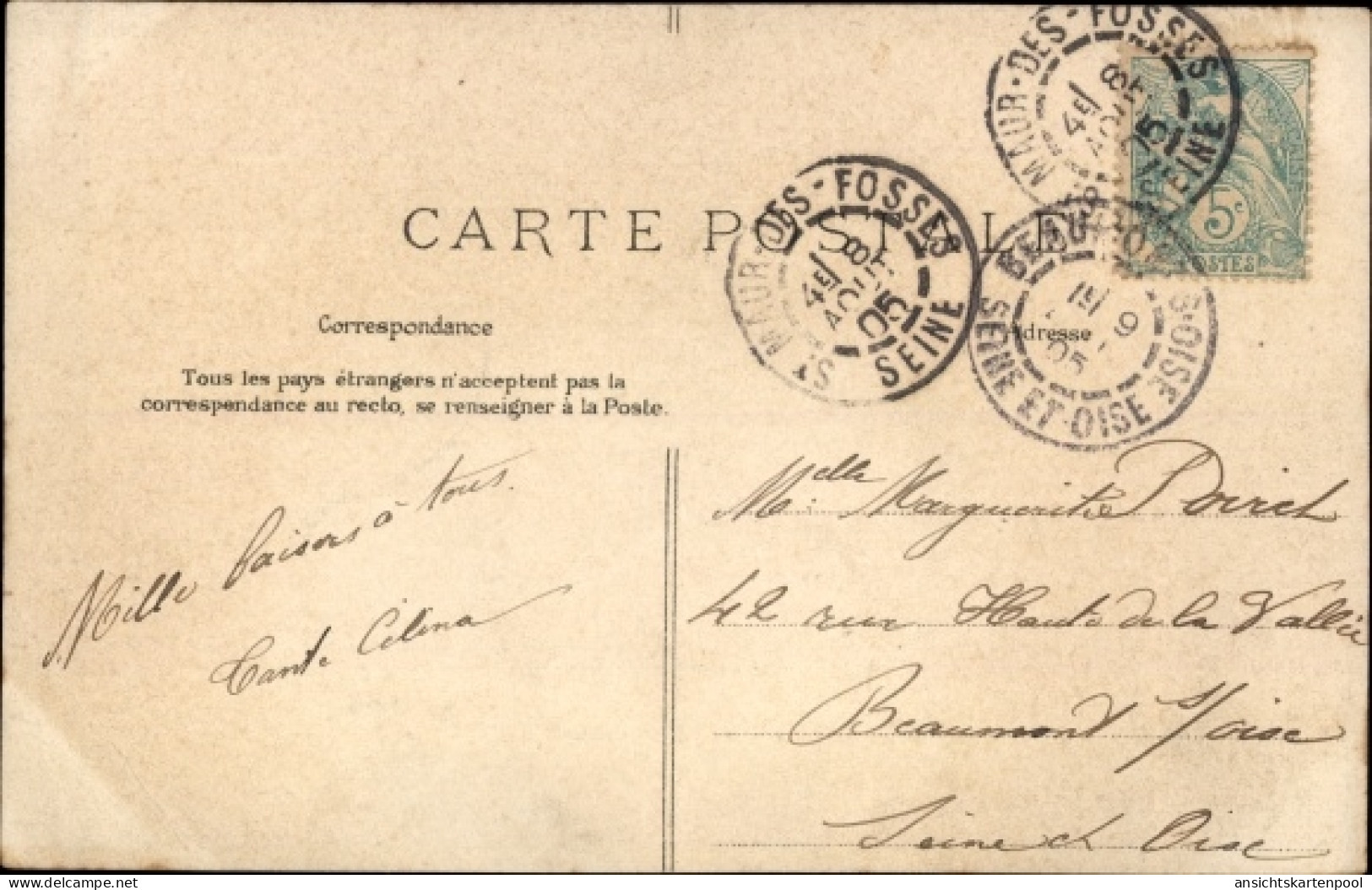 Buchstaben CPA Saint Maur Des Fossés Val De Marne, Souvenir - Autres & Non Classés
