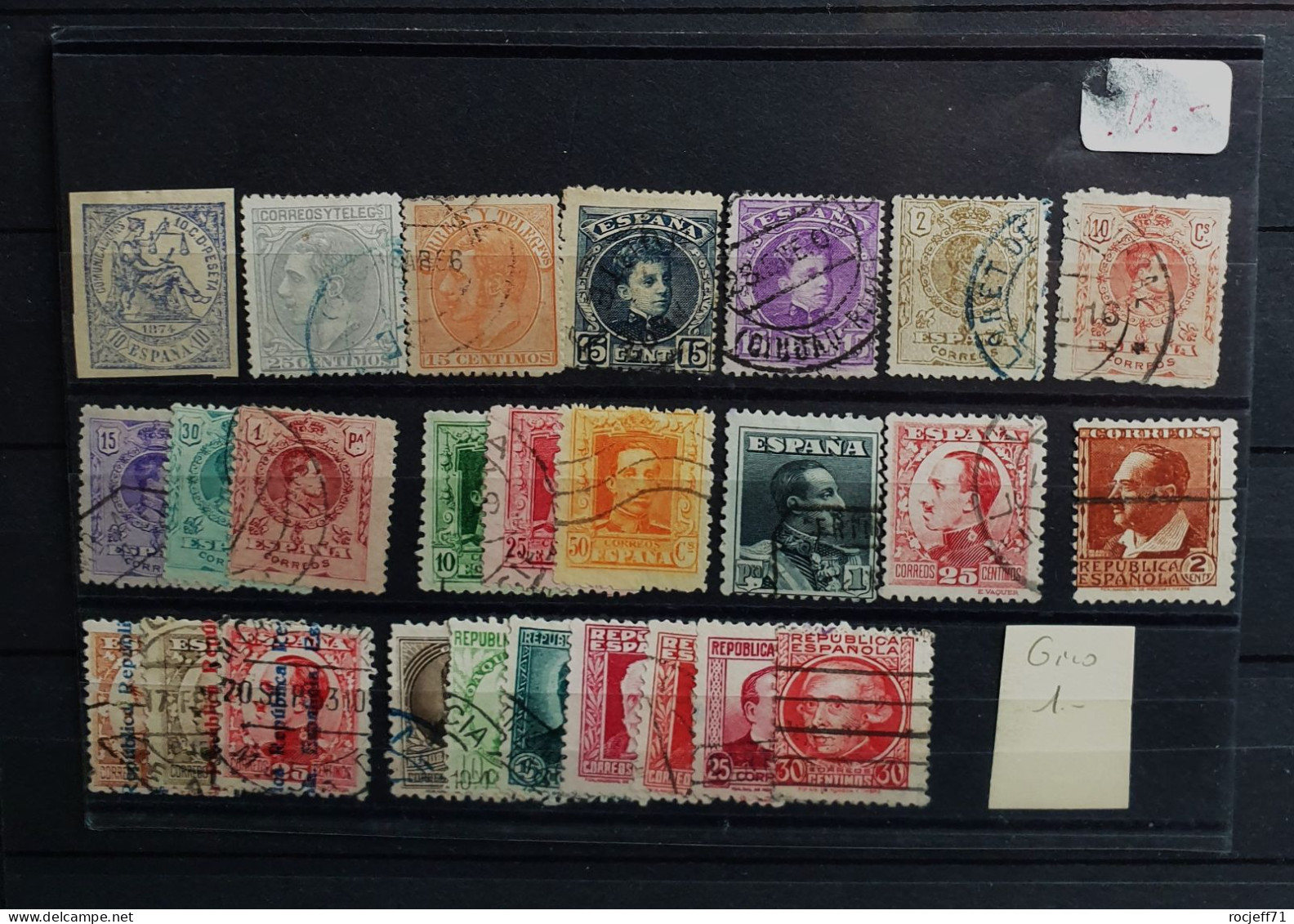 05 - 24 - Gino - Espagne - Spain -  Lot De Vieux Timbres - Old Stamps - Oblitérés