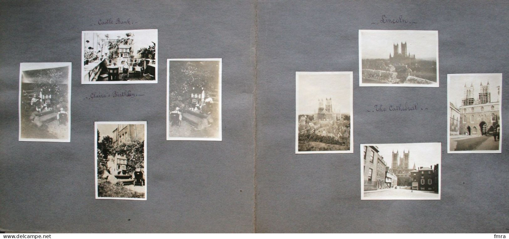 England 1928 – NOTTINGHAM  – Rufford Abbey – Londres – Ensemble de 66 photos 8,8 x 6 cm (***à voir 11 scans***) /GP87