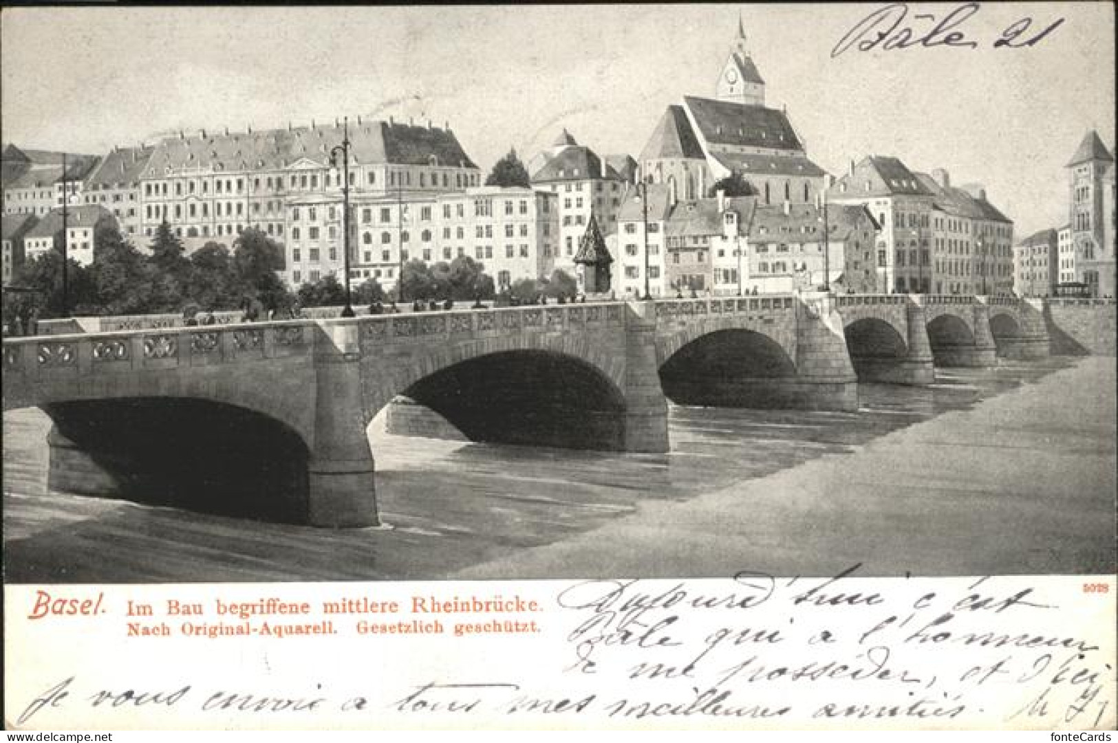 11193996 Basel BS Mittlere Rheinbruecke  Basel BS - Autres & Non Classés