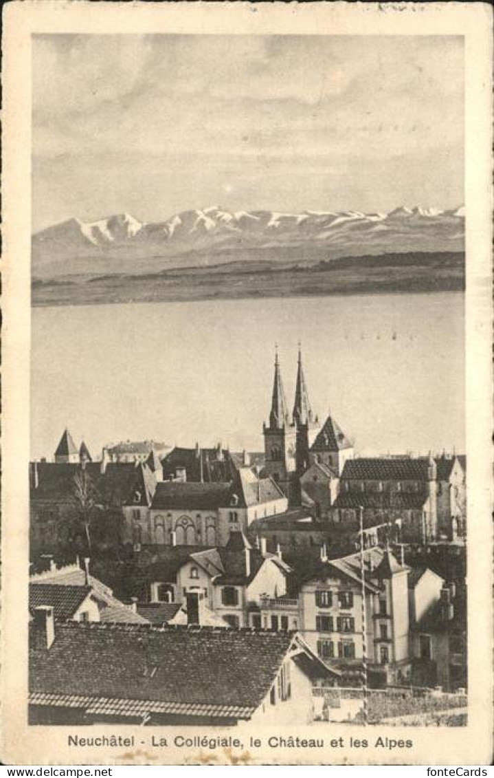 11193993 Neuchatel NE Chateau Et Les Alpes Neuchatel - Autres & Non Classés