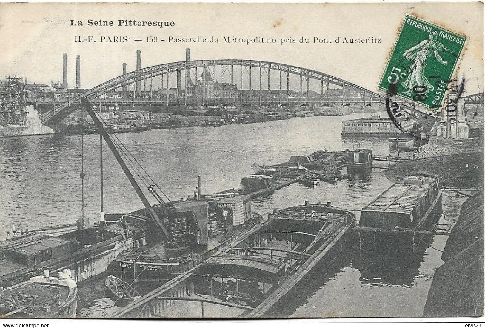 PARIS Passerelle Du Métropolitain Pris Du Pont D' Austerlitz - De Seine En Haar Oevers