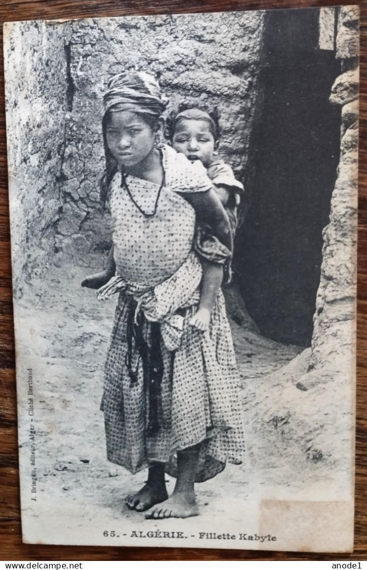 65 ALGERIE Fillette Kabyle 1908 - Kinder