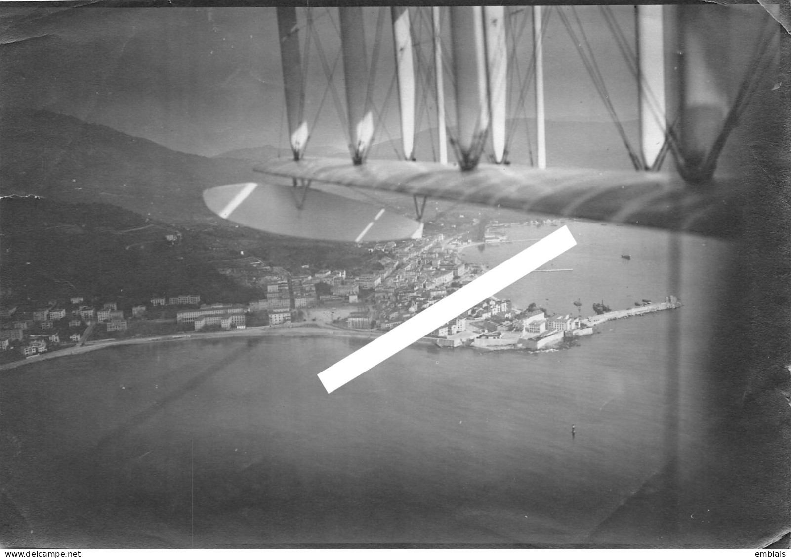 AJACCIO 1930/1940 - Photo Originale D'une Vue Aérienne Prise D'un Hydravion - Aviation