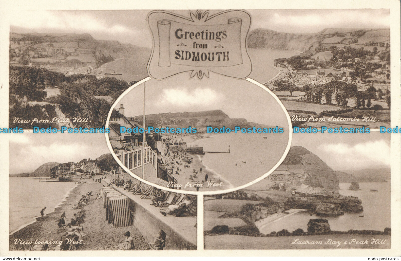 R003761 Greetings From Sidmouth. Multi View. Frith - Monde