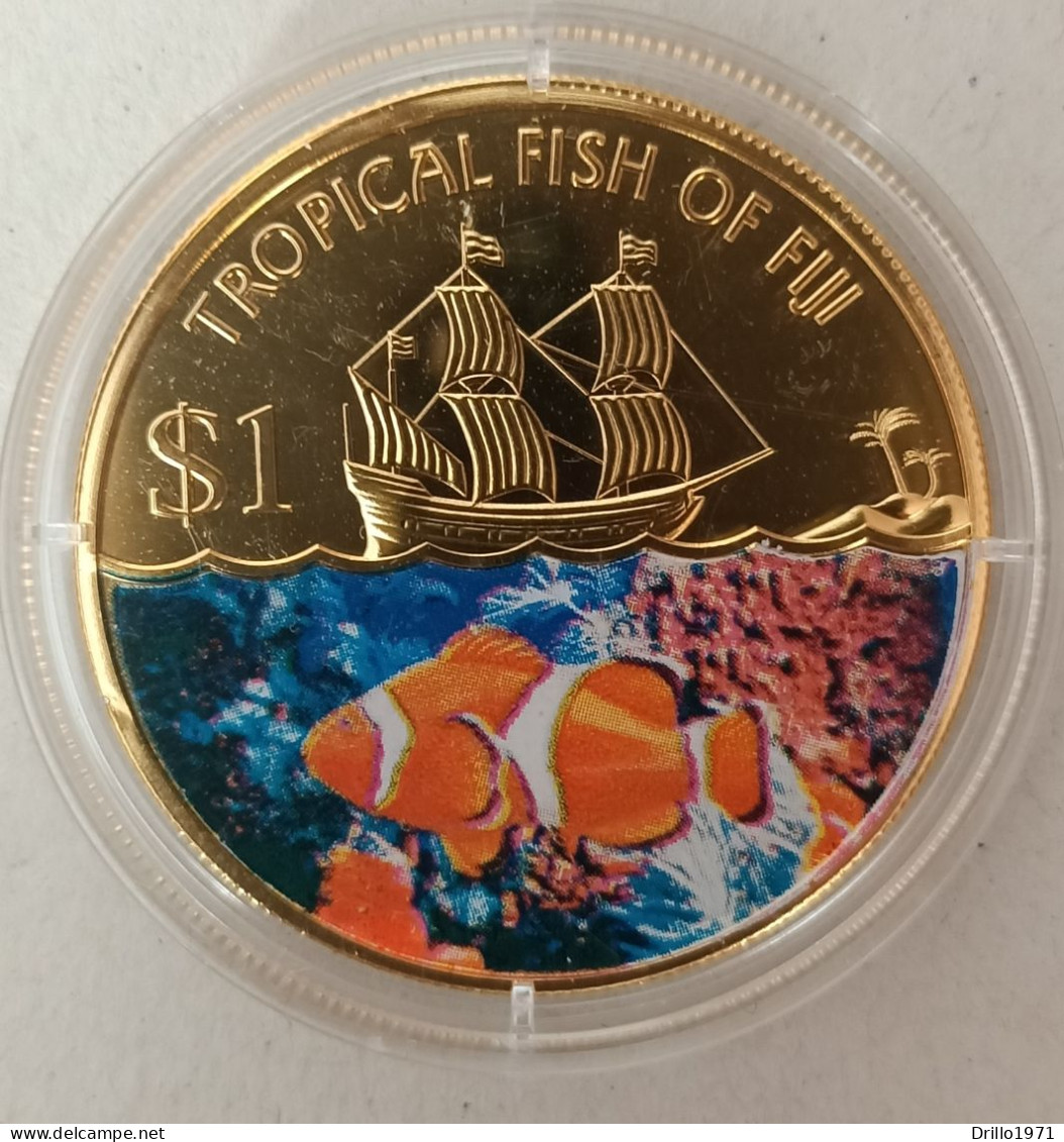 1 Dollaro 2009 Tropical Fish Of Fiji UNC Incapsulato Eventuali Dazi A Carico Dell'acquirente - Other - Oceania