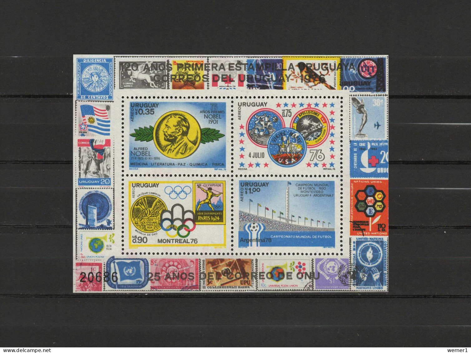 Uruguay 1976 Olympic Games Montreal / Innsbruck, Space, Football Soccer World Cup, Nobel Prize S/s MNH - Summer 1976: Montreal