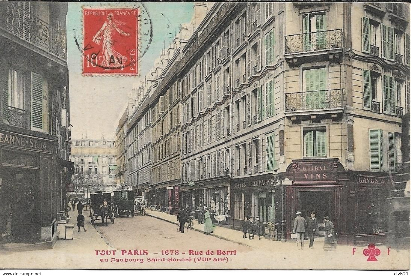 PARIS Rue De Berri - Arrondissement: 08