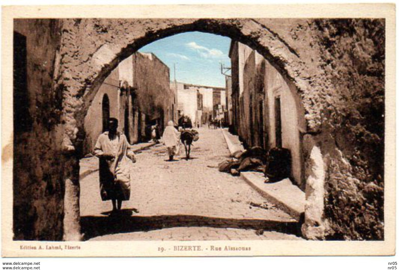 TUNISIE ( Afrique ) -  BIZERTE - Rue Aissaouas ( Colorisé ) - Tunisie