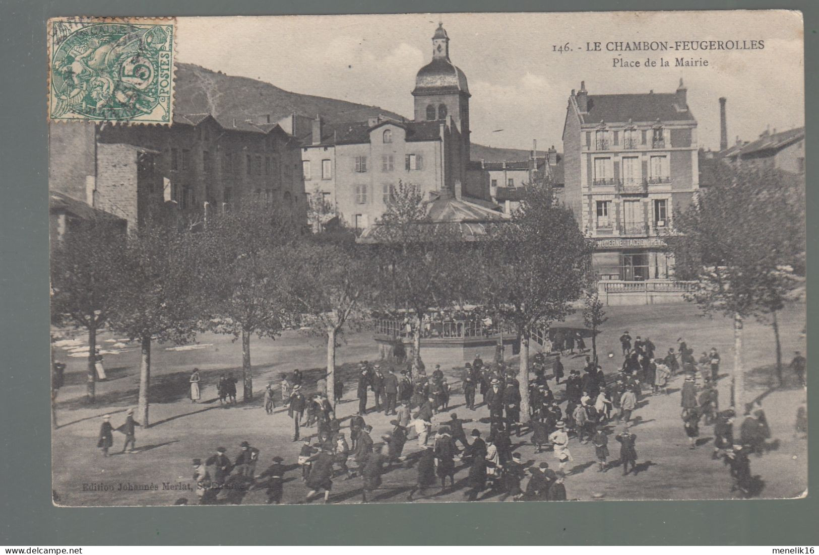 CP - 42 - Le Chambon-Feugerolles - Place De La Mairie - Le Chambon Feugerolles