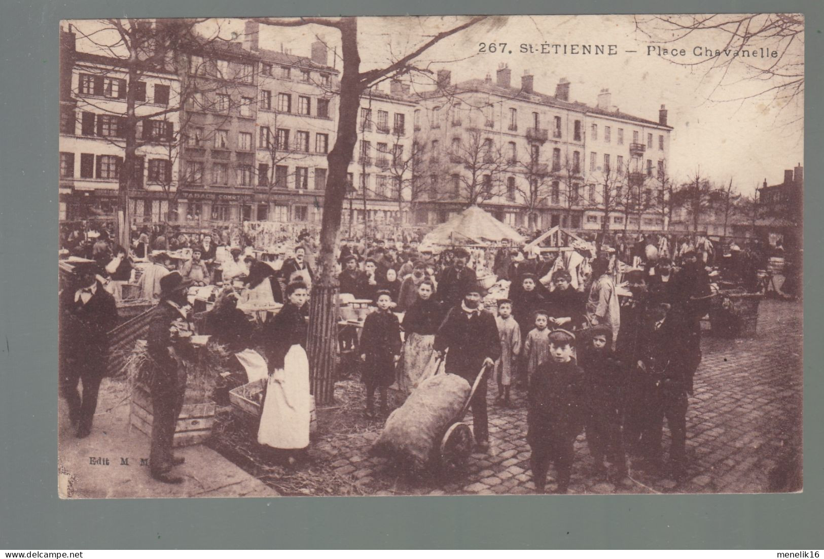 CP - 42 - Saint-Etirenne - Place Chavanelle - Jour De Marché - Saint Etienne