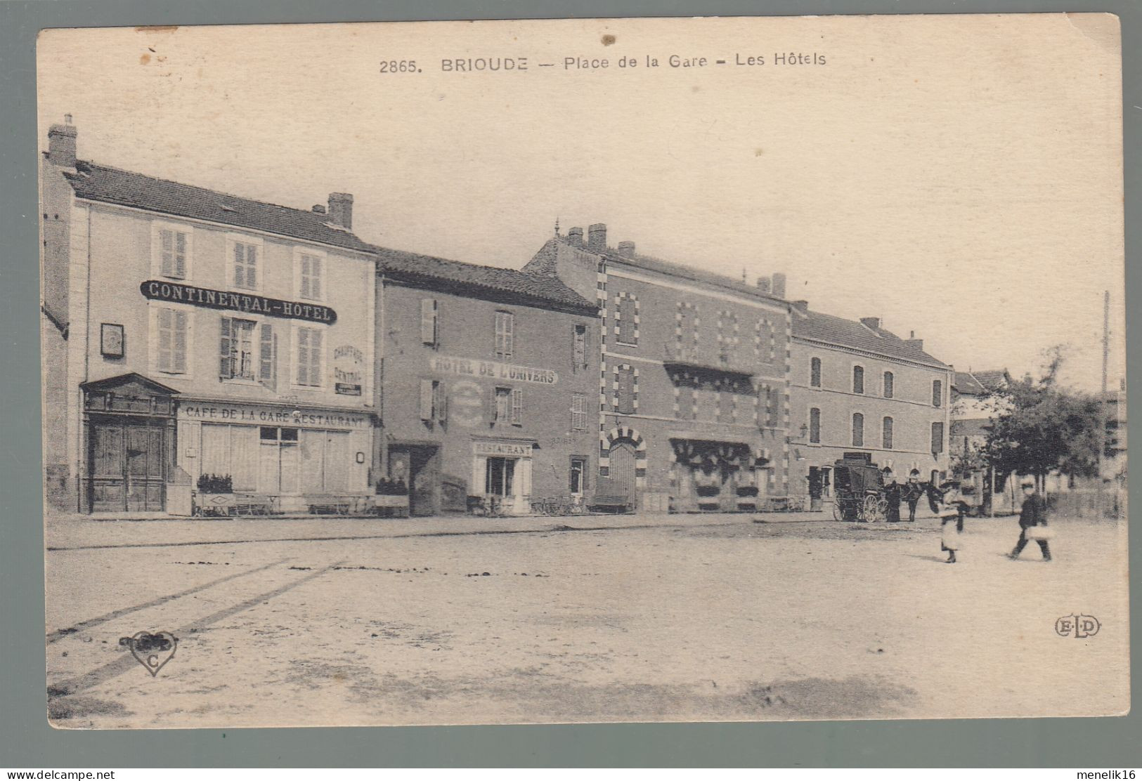CP - 43 - Brioude - Place De La Gare - Les Hôtels - Brioude