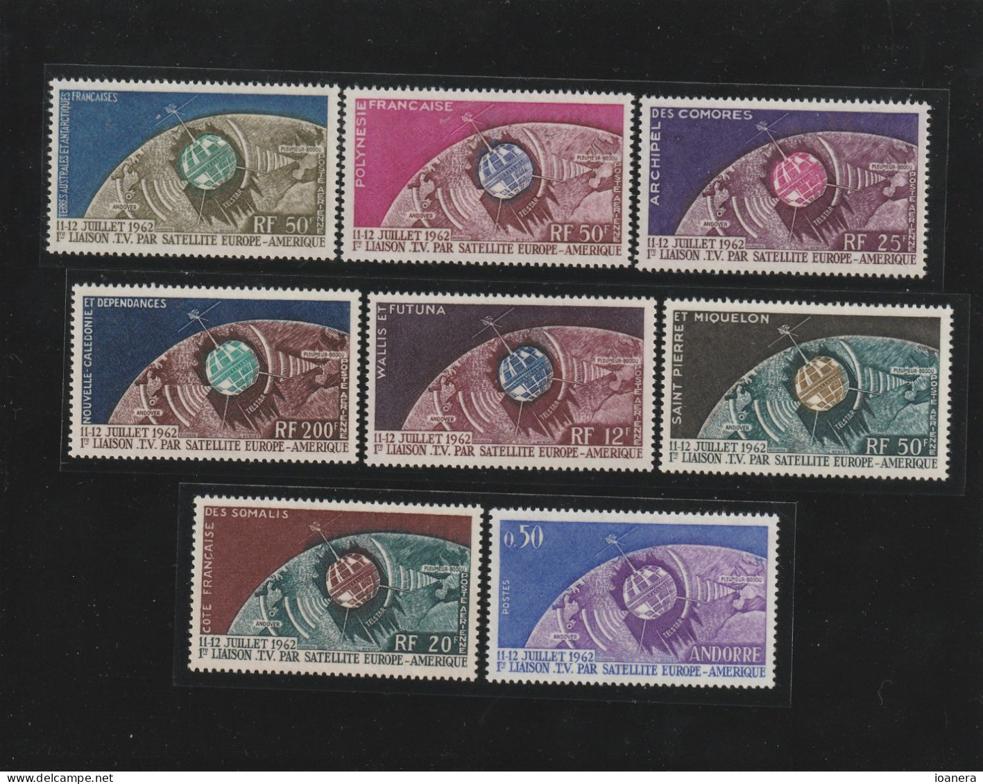 Taaf 1962-1963 - First TV Remote America-Europe, Omnibuse , Perforated , MNH , MI.27,23,51,386,201,397,349,178 - Unused Stamps