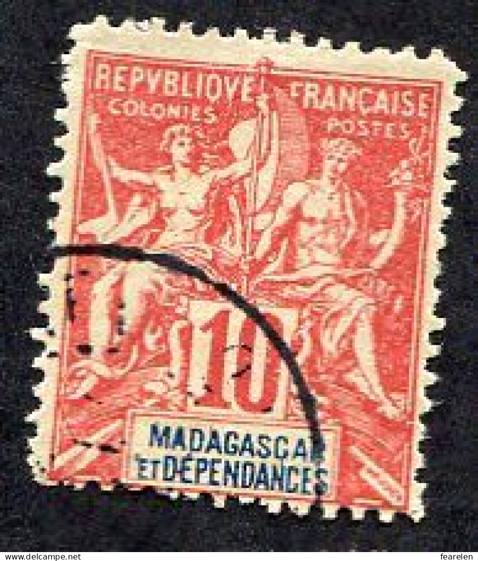 Colonie Française, Madagascar N°43 ; Faux Fournier - Oblitérés