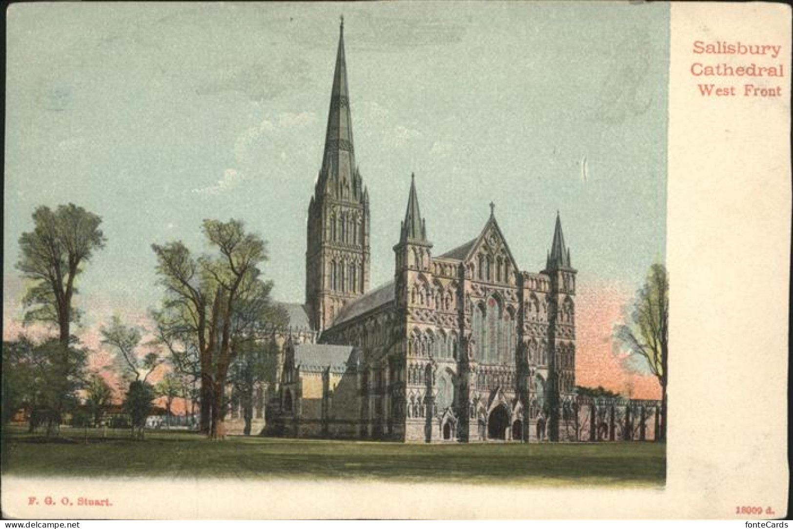 11193798 Salisbury Wiltshire Cathedral West Front Salisbury - Autres & Non Classés