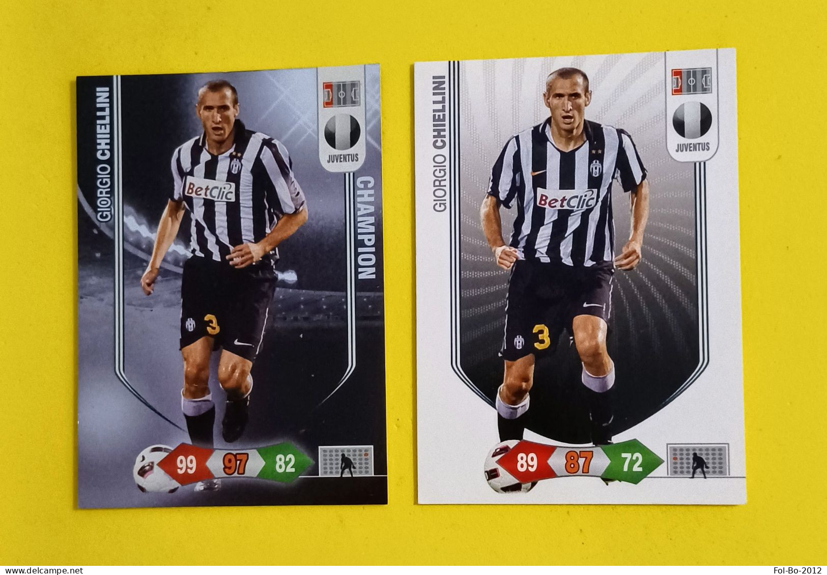 Chiellini Giorgio Champions Adrenalyn 2010/11 Cards 2 - Italienische Ausgabe